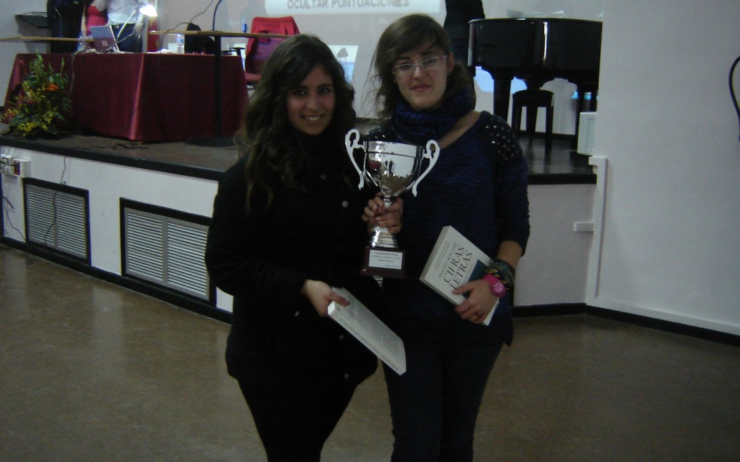 Ganadoras de la final del II Torneo «Cifras y Letras»