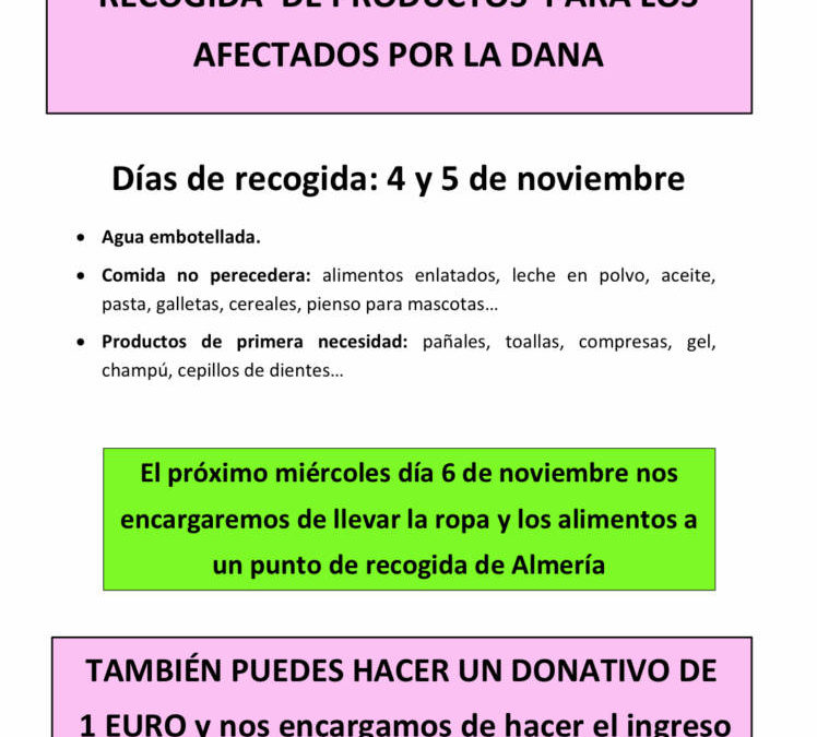 Solidaridad con las víctimas de la DANA