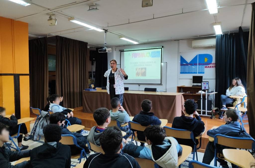 “EL CONSUMO DE BEBIDAS ENERGÉTICAS” CON 1º ESO, FP BÁSICA DE AGROJARDINERÍA Y AULAS ESPECÍFICAS