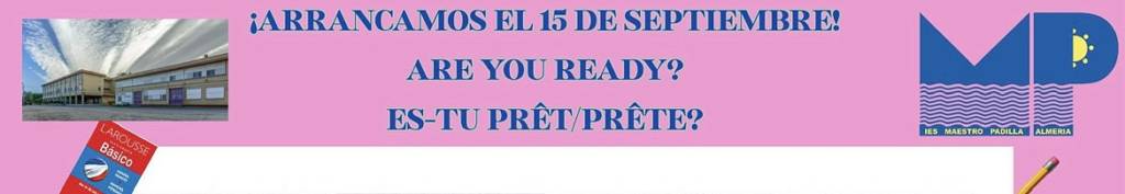 Bienvenida al CURSO 2025/2026. Horarios.